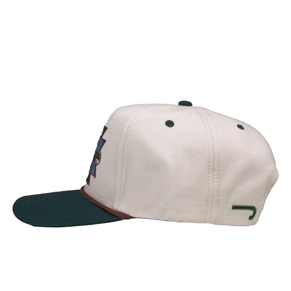 Lazy J Ranch Wear Cream & Green Ranchero Vintage Cap - Image 2