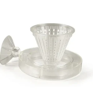 Lees 4-Way Cone Worm Fish Food Feeder Clear
