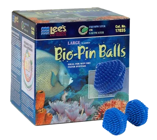 Lees Bio-Pin Ball Filter Media Blue 74ct LG - Image 2