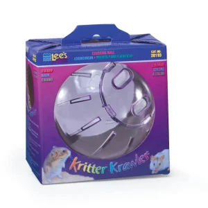 Lees Kritter Krawler Colored View-Thru Box Exercise Wheel Purple Dwarf