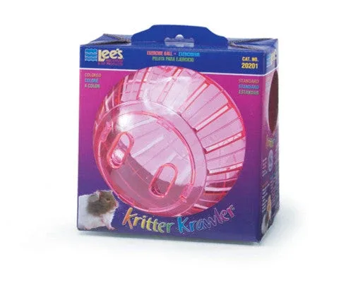 Lees Kritter Krawler Colored View-Thru Box Exercise Wheel Red Standard - Image 2