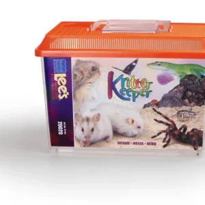Lees Rectangle Kritter Keeper with Lid Label Assorted 1.75gal MD
