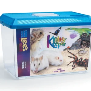 Lees Rectangle Kritter Keeper with Lid Label Assorted 3gal LG