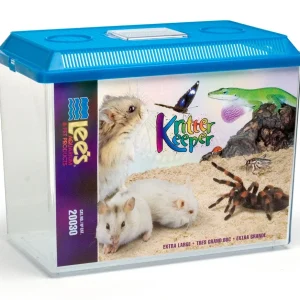 Lees Rectangle Kritter Keeper with Lid Label Assorted 5.9gal XL