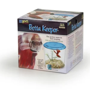 Lees Round Betta Keeper Tank Assorted 36 oz