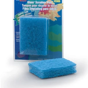 Lees Scrubber Pad for Glass Aquariums Blue 3 in x 4 in Super-Size