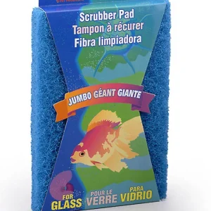 Lees Scrubber Pad for Glass Aquariums Blue 6 in x 9 in Jumbo
