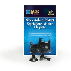 Lees Sleek Airline Holders Black 6 Count