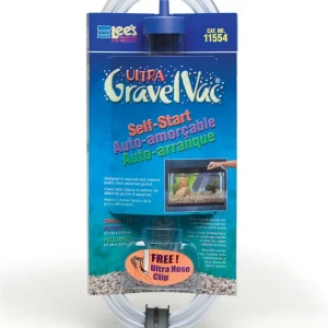 Lees Ultra GravelVac Self-Start Gravel Vacuum Cleaner with Nozzle & Clip 1 5/8in X 9in SM