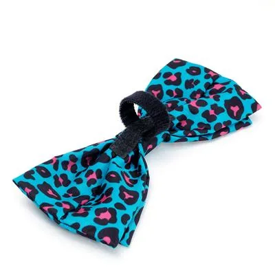 Leopard Teal/Pink Bow Tie - Image 2