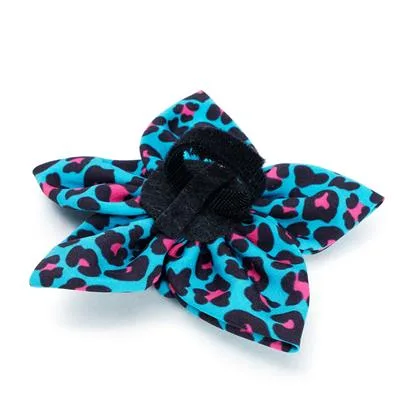 Leopard Teal/Pink Flower Slider - Image 2