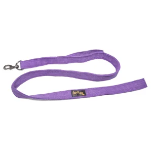 Let's Wag Double Handle Fabric Leash for Dogs (Purple)