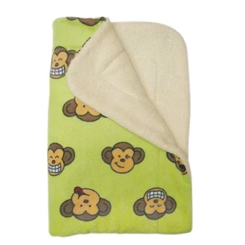 Lime Green Silly Monkey Ultra-Plush Blanket - Image 2