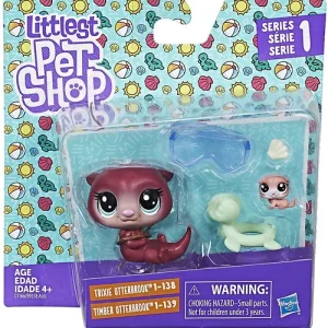 Littlest Pet Shop 2017 Pet Pairs Trixie Timber Otterbrook Figure 2