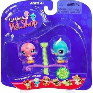 Littlest Pet Shop Pet Pairs Blue Birdie Pink Birdie Figure 2