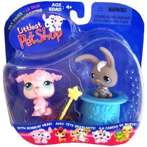 Littlest Pet Shop Pet Pairs Poodle Bunny Figure 2