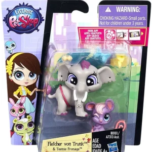 Littlest Pet Shop Pet Pawsabilities Fletcher von Trunk Teensie Fromage Figure 2
