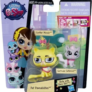 Littlest Pet Shop Pet Pawsabilities Gunther Moody Getrude Catterson Figure 2