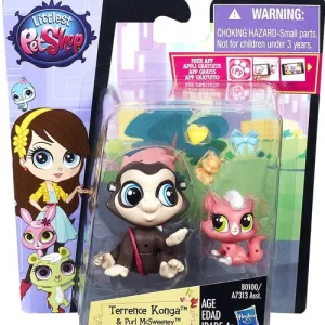 Littlest Pet Shop Pet Pawsabilities Terrence Konga Purl McSweeney Figure 2