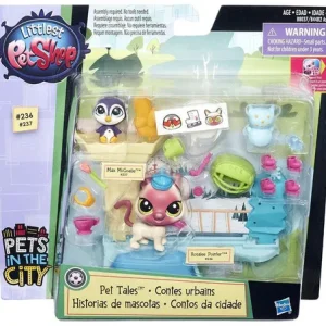 Littlest Pet Shop Pets in the City Ice Skating Pets Playset Pet Tales Hasbro Toys