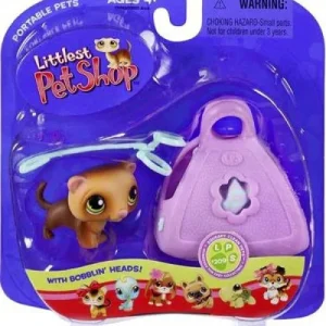 Littlest Pet Shop Portable Pets Ferret Figure 209 In Purse Hasbro Toys