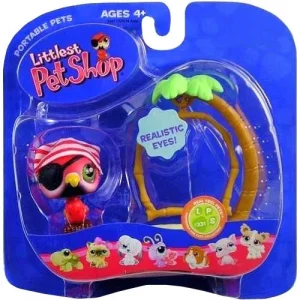 Littlest Pet Shop Portable Pets Parrot Figure 331 With Swing Hasbro Toys