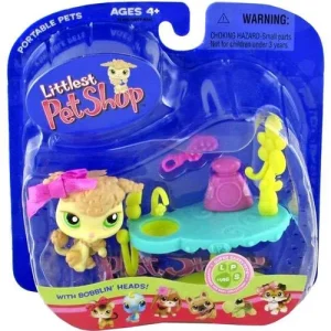 Littlest Pet Shop Portable Pets Poodle Figure Grooming Table Hasbro Toys