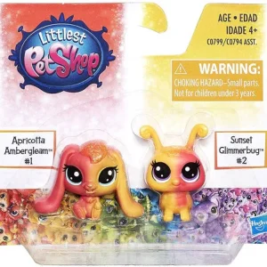 Littlest Pet Shop Rainbow Collection Apricotta Ambergleam Sunset Glimmerbug Mini Pet 2