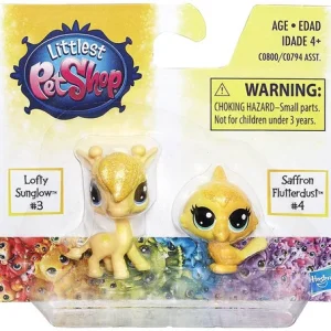 Littlest Pet Shop Rainbow Collection Lofty Sunglow Saffron Flutterdust Mini Pet 2