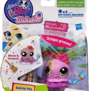 Littlest Pet Shop Walkables Dancing Pets Octopus Figure Hasbro Toys