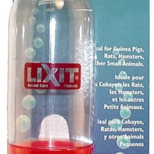 Lixit Aquarium Cage Bottle for Small Animals Clear, Blue 10 Ounces