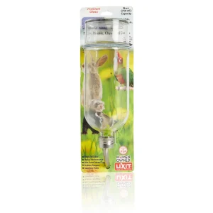 Lixit Chew Proof Glass Bottle for Small Animals Clear 6 Ounces