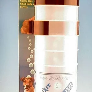 Lixit Opaque Quick Lock Flip Top Water Bottle with Valve for Small Animals White, Purple
