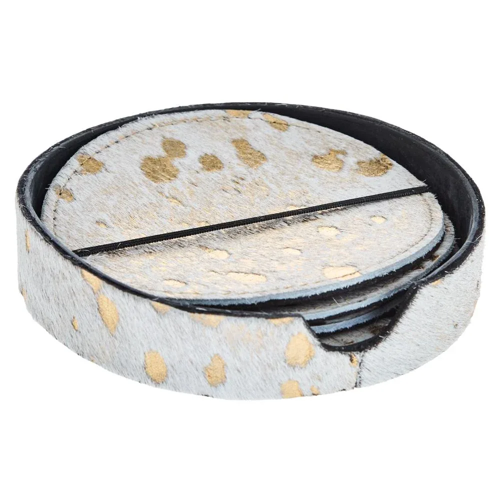 Lmt Design 4 Piece Acid Washed Coaster Set