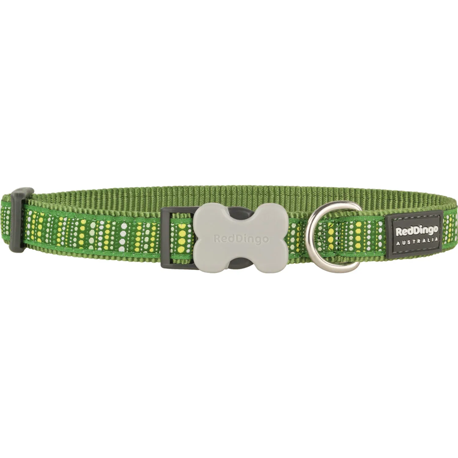 Lotzadotz Green Collar 15mm (5/8" Wide - 9.5-14" Length)