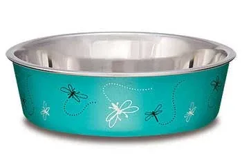 Loving Pets Bella Bowl Medium Dragonfly - Turquoise {L+1} 430890 - Image 2