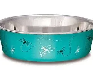 Loving Pets Bella Bowl Small Dragonfly - Turquoise {L+1} 430869