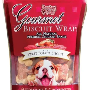 Loving Pets Gourmet Wraps Biscuit Dog Treat Sweet Potato 8oz
