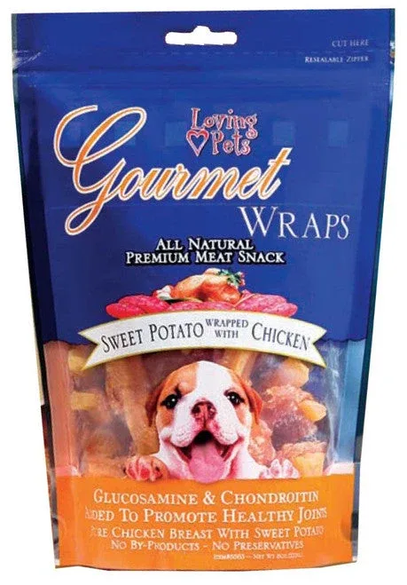 Loving Pets Gourmet Wraps Dog Treat Sweet Potato & Chicken 8oz - Image 2