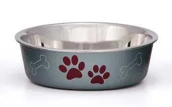 Loving Pets Metallic Bella Bowl Blueberry Large {L+1} 430884