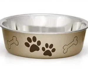 Loving Pets Metallic Bella Bowl Champagne Medium {L+b}430875
