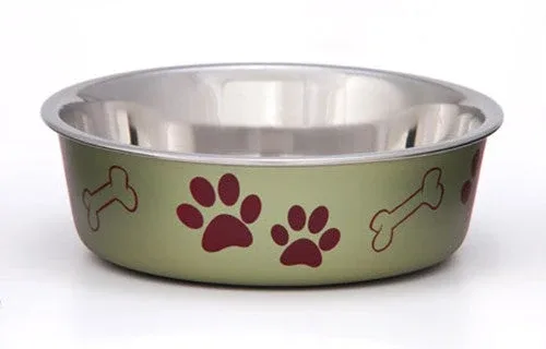 Loving Pets Metallic Dog Bowl Artichoke LG - Image 2
