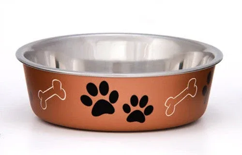 Loving Pets Metallic Dog Bowl Copper LG - Image 2