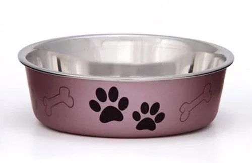 Loving Pets Metallic Dog Bowl Grape MD - Image 2