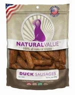 Loving Pets Natural Value Sausages Dog Treats Duck, 13 oz - Image 2