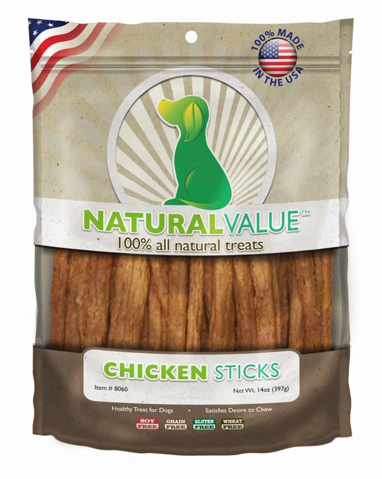 Loving Pets Natural Value Sticks Dog Treats Chicken, 14 oz