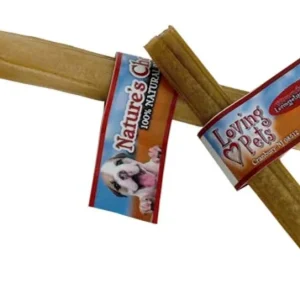 Loving Pets Pressed Rawhide Sticks Dog Treat 10in