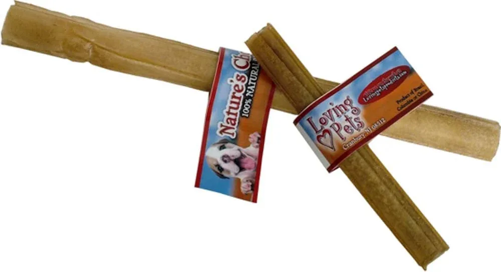 Loving Pets Pressed Rawhide Sticks Dog Treat 10in