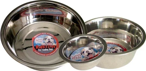 Loving Pets Traditional Stainless Steel Dog Bowl Silver 1 Quart - Image 2