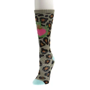 Lucky Chuck Women's Leopard Diva Performance Socks